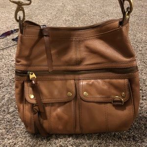 Authentic Fossil Genuine Leather Convertible Purse